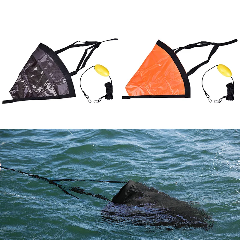 60cm Sea Drogue Anchor Float Marine Kayak Drift Anchor 15-30ft Rowing Sock Brake Boat Fishing Canoe Mounchain