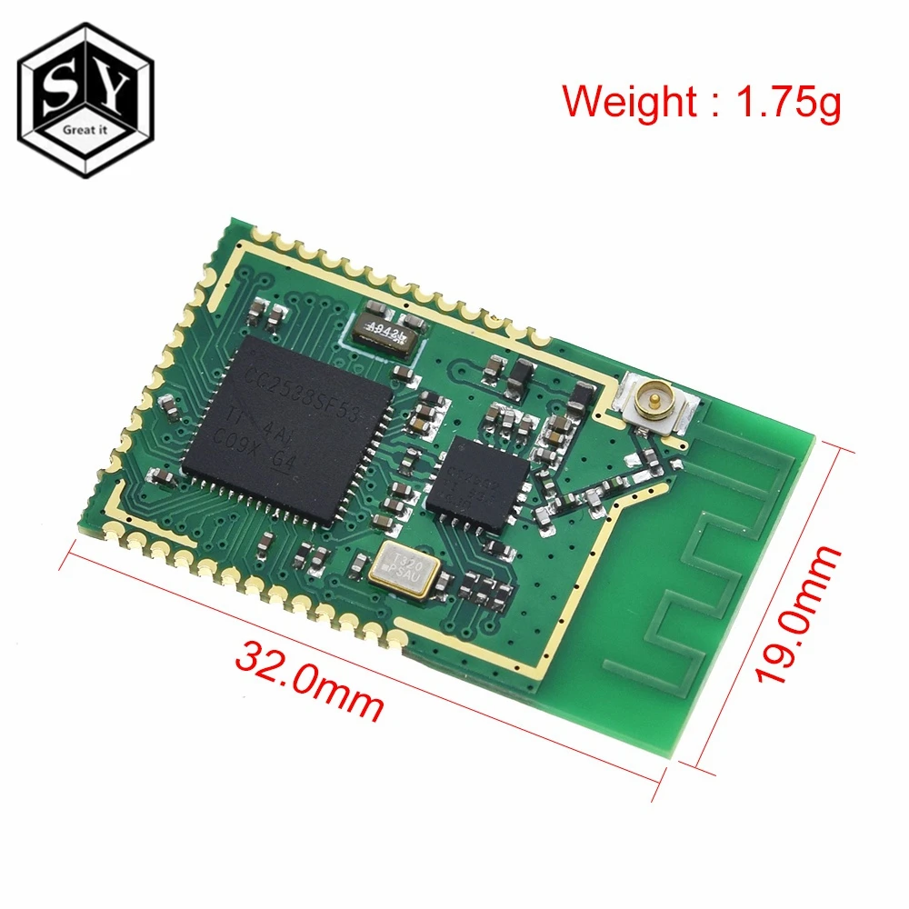 Здорово CC2538SF53RTQR CC2538 CC2592 PA Zigbee Беспроводной модуль CC2538SF53 высокой мощности 2 4 ГГц