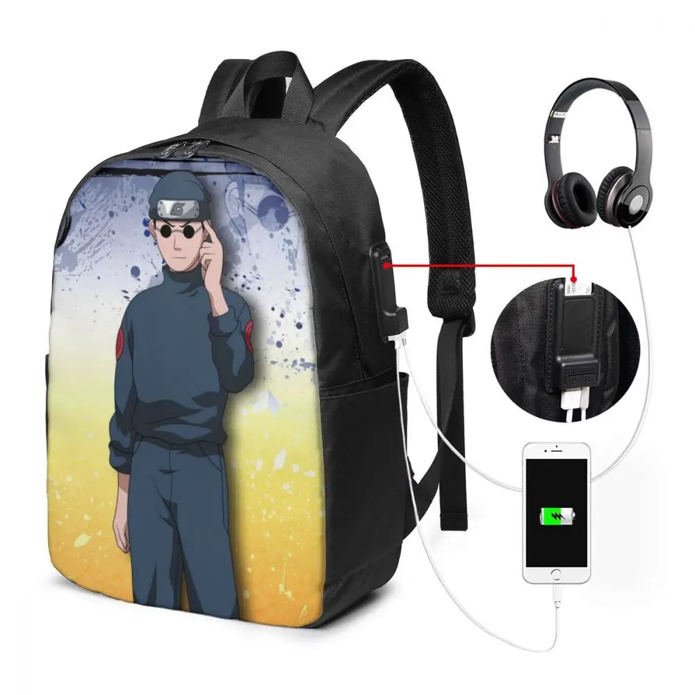 

Ebisu Custom Japanese Anime Naruto Print Cartoon Image paiting USB Backpack 17 In