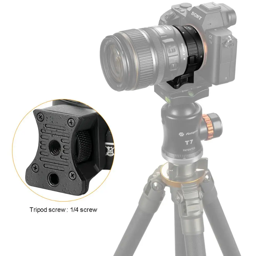 Jintu-adaptador de Montagem de Lente com Foco Automático para Canon ef para Sony Nex A6000 A6300 A6000 a7 A7r A7s A7rii - Image 6