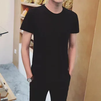 

2020 Summer Men T-Shirt Cotton Tops Tee Men Tshirt Casual Short Sleeve Basic Plus size Tshirt