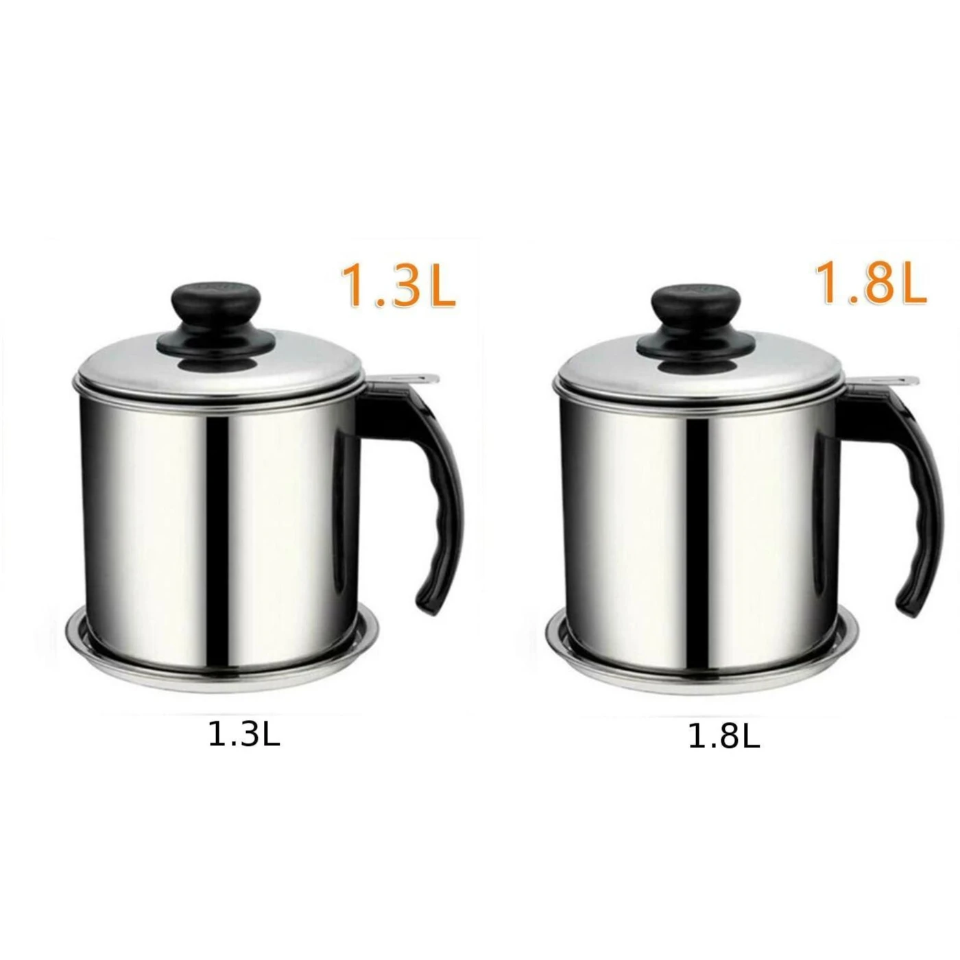 Filter Oil Pot Storage Can Grease Strainer Safe Kitchen Cooking Container