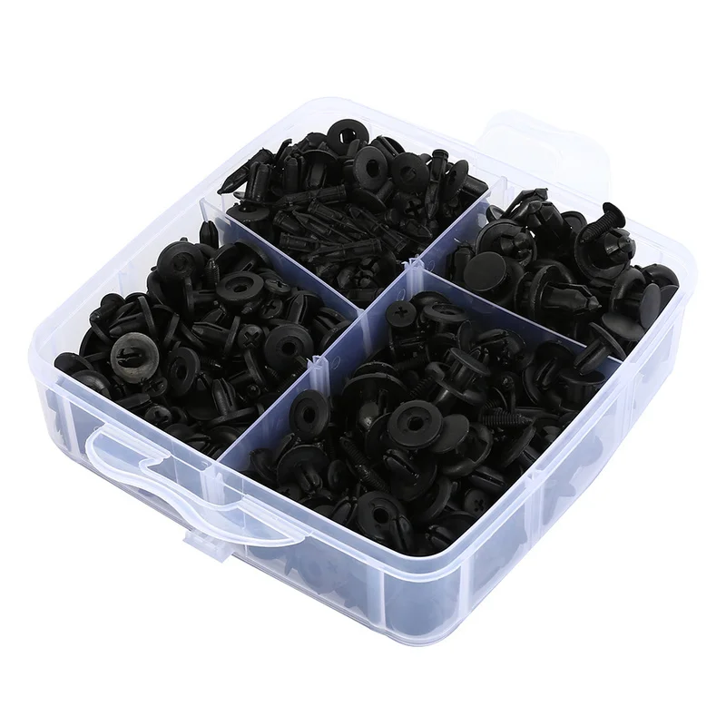  620PCS Car Fastener Clip with 1/2/5/8 Pcs Tools Door Trim Panel Auto Bumper Rivet Retainer Push Eng