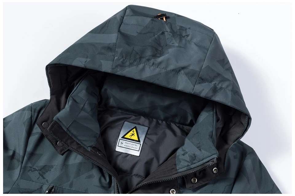 Oumor 8XL мужские зимние Новые Длинные повседневные камуфляжные куртки с капюшоном мужские парки пальто мужские уличные модные теплые толстые карманы парки тренчи для мужчин