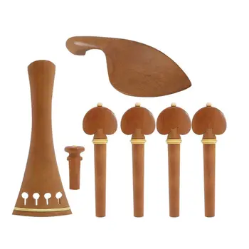 

Violin Spare Jujube Wood Violin Fitting 4/4 with Violin Chinrest Tailpieces Pegs
