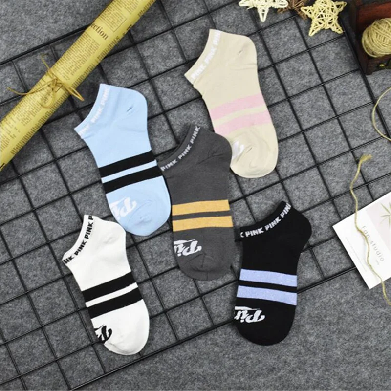 1 5 пара/лот, женские носки, Harajuku, с буквенным принтом, винтажные, Skarpetki Damskie Calcetines, уличная одежда, забавные носки, Calcetines Mujer Meias Sokken - Цвет: 1
