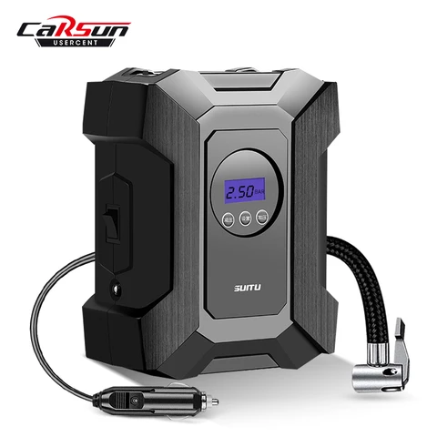 Carsun 150PSI Car Air Pump 12V Air Compressor Inflator Pump With LED Digital Tire Inflator Auto Tyre Pumb For Car Motorcycle