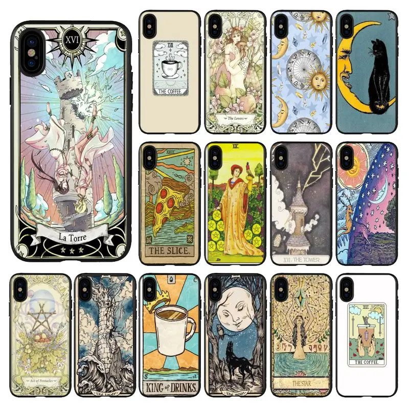 Чехол HTxian Египет таинственный Таро гадания новый рисунок для телефона iPhone 11 pro XS