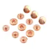 50sets Metal Snap Fastener Press Button 10mm Rose gold Fasteners Studs Canvas for Sewing Leather Craft Clothes Bags Handmade DIY 1