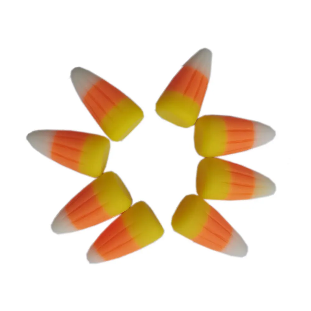 Resin Cabochons Crafts 100/50pcs Resin Cute 3D Candy Corn Cabochon Miniature Art Supply Decoration Charm Craft DIY