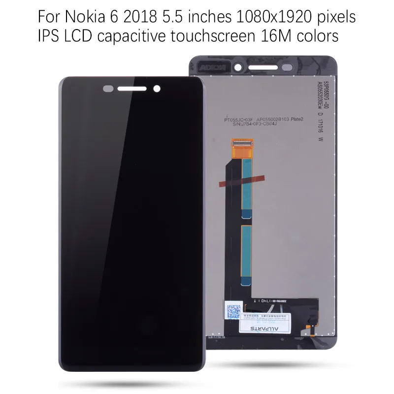 5,5 дюймов Дисплей для NOKIA 6 ЖК сенсорный экран Nokia 6,1 ЖК замена TA-1045 TA-1050