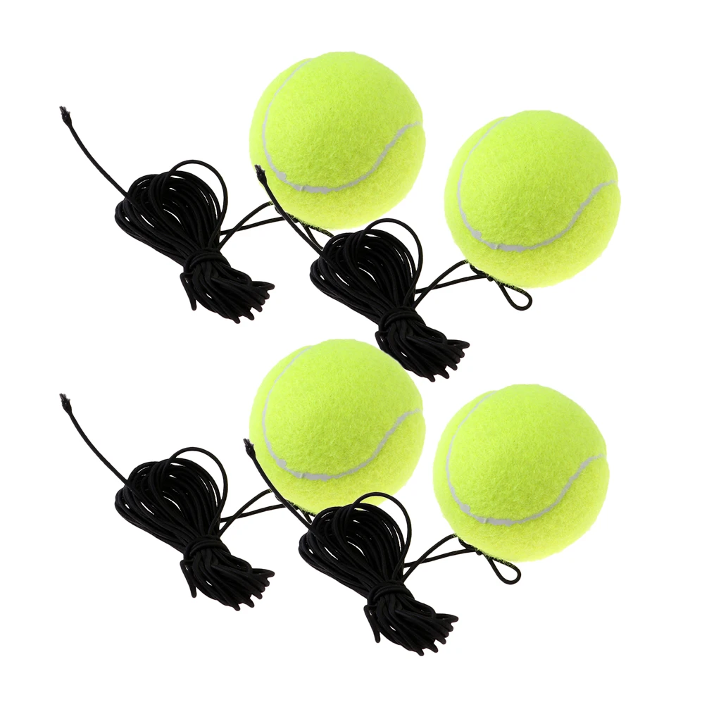 4x Tennis Trainer Exercise Balls Outdoor Practice Training Ball Aids Tools