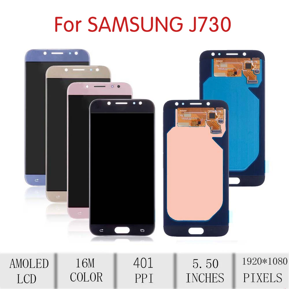 5," OLED для Samsung Galaxy J7 J730 lcd сенсорный экран дигитайзер в сборе для Samsung J730 дисплей J730K J730F/DS J730FM/DS