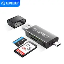 Aliexpress - ORICO USB 3.0 SD TF Card Reader 5Gbps SuperSpeed Transmission Adapter Type C CardReader Portable Multifunction Match with OTG