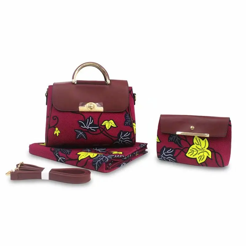 Африканские сумки для женщин сумка высокого качества восковая сумка комплект Анкара африканская вощеная ткань принтом для женщин платья 6 ярдов/партия