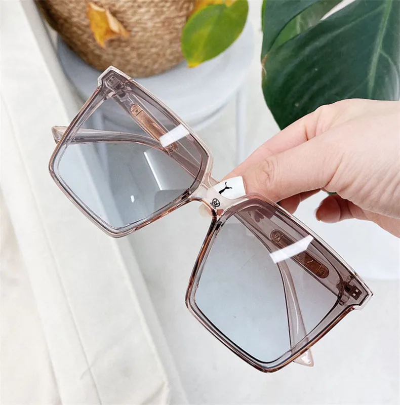 Imwete New Vintage Square Oversized Sunglasses Women Men Brand Designer Transparent Gradient Sun Glasses Big Frame Eyewear UV400 ray ban sunglasses women