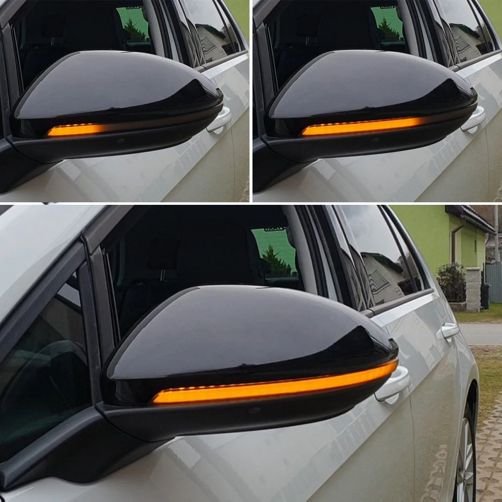 Для Volkswagen Golf MK7 7 GTI R GTD динамический мигалка светодиодный сигнал поворота Rline Touran зеркальный светильник 2013