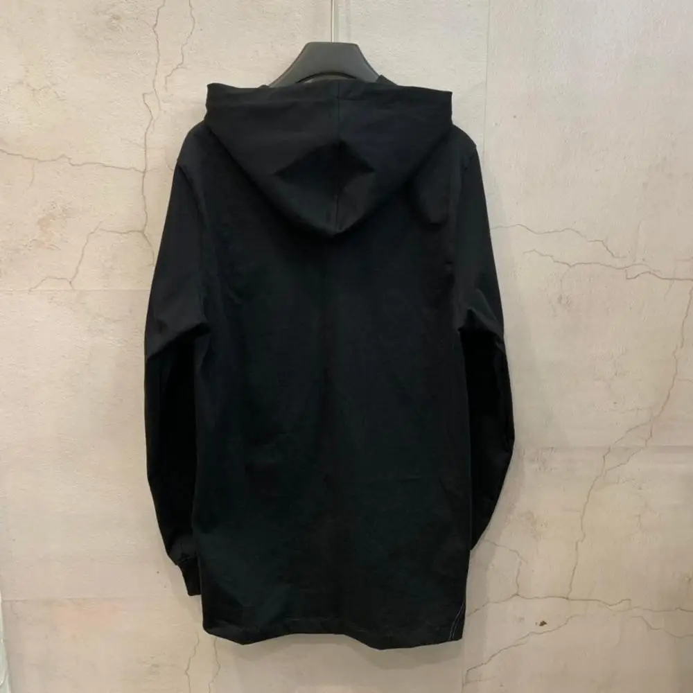 19ss Оуэн сейк мужские хлопковые толстовки с капюшоном Готический оверсайз мужская одежда осень однотонные черные толстовки джемпер