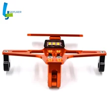 Универсальный мотоцикл регулируемый угол Алюминиевый номерной знак рамка держатель кронштейн номерной знак держатель для KTM