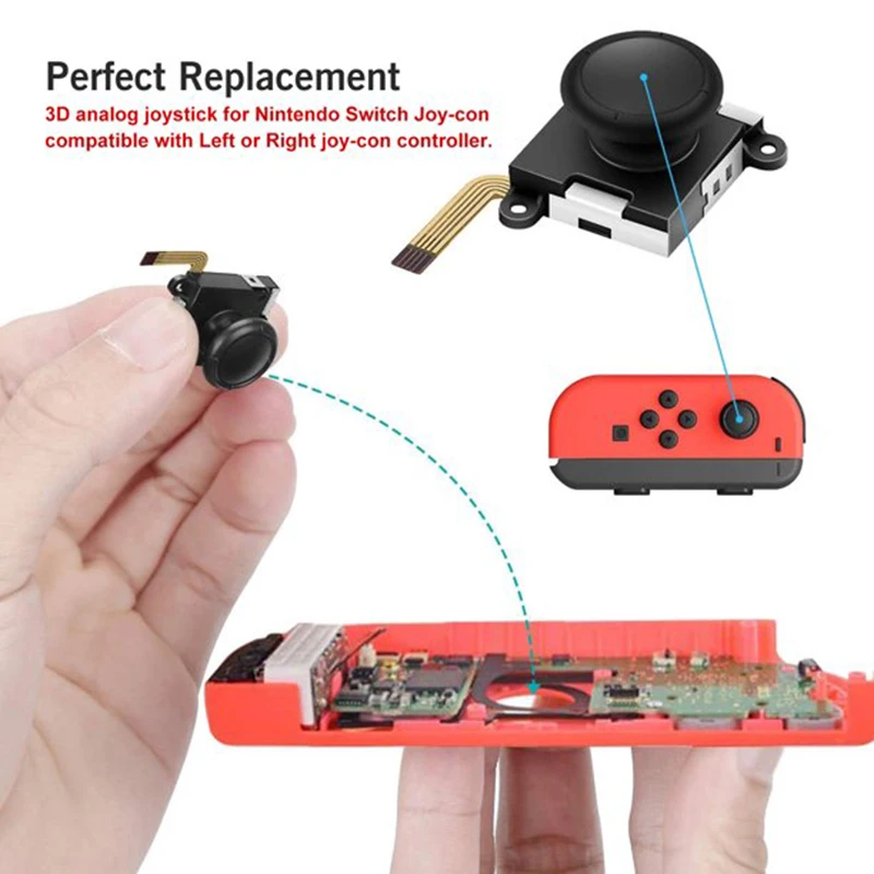 Nintendo switchコントローラー用の交換用ドライバーセット,コントローラー用の3dアナログ修理ツールキット AliExpress