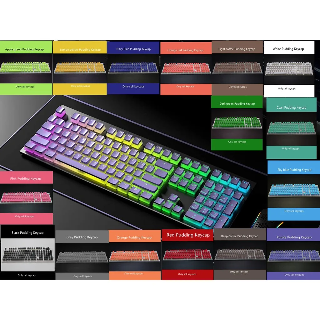Pudding Keycap 108 Keycap Puding PBT 