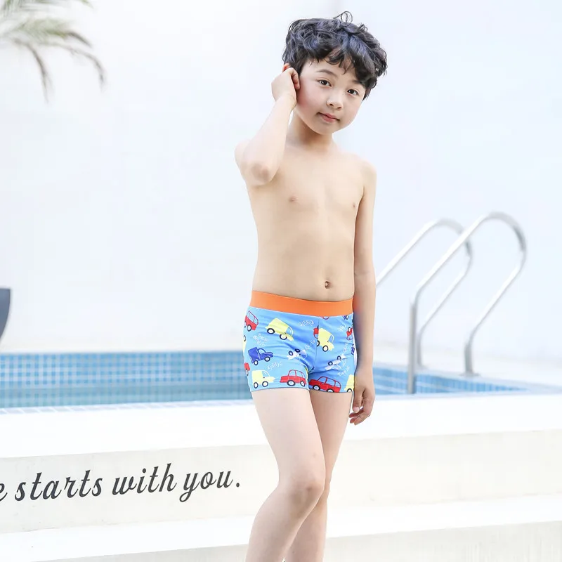 

Multi-color KID'S Swimwear Handsome BOY'S Swimming Cartoon AussieBum Comfortable Large Size Anti-Chlorine Quick-Dry Boys' Swimmi