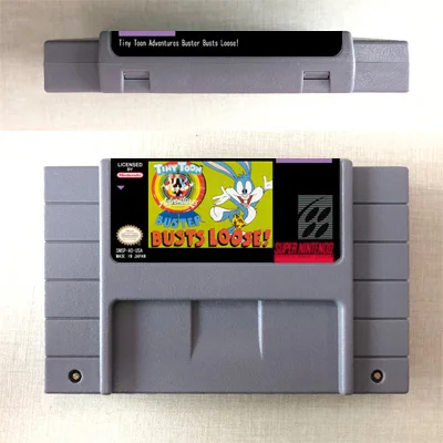 

Tiny Toon Adventures Buster Busts Loose! - Action Game Card US Version English Language