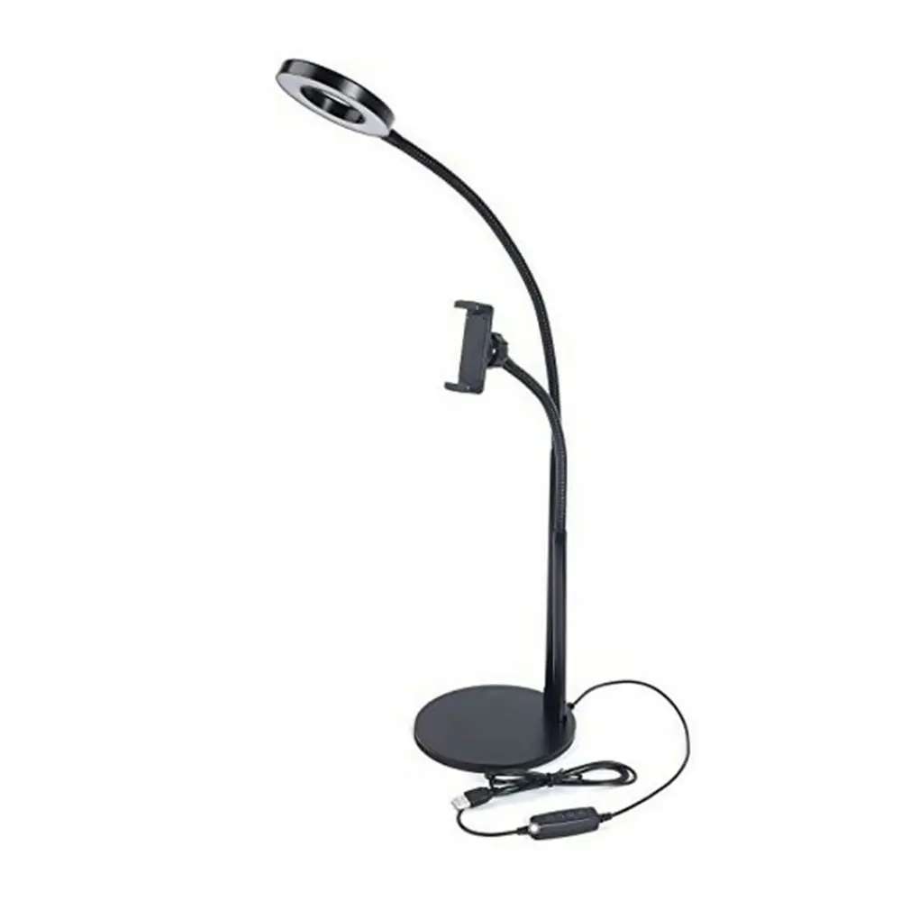 

2-in-1/ 3-in-1 Cellphone Selfie Ring Light Phone Clamp Holder for Live Stream Adjustable Desktop Broadcast Light Makeup Light