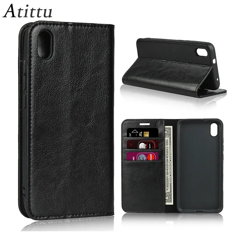 

For Xiaomi Redmi 7A Case Cover Flip Wallet Luxury Business Retro Genuine Leather Card Slot for Redmi 7A Book Case Fundas Coque