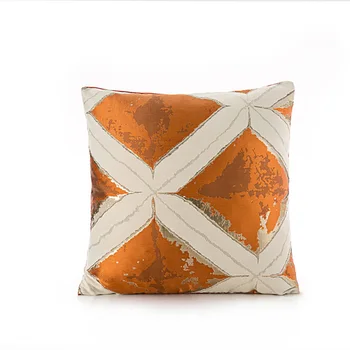 

Luxury Sofa Cushion Throw Pillow Cover High Precision Jacquard Decorative Pillows Cushions Orange Case for Home Cases Pillowcase