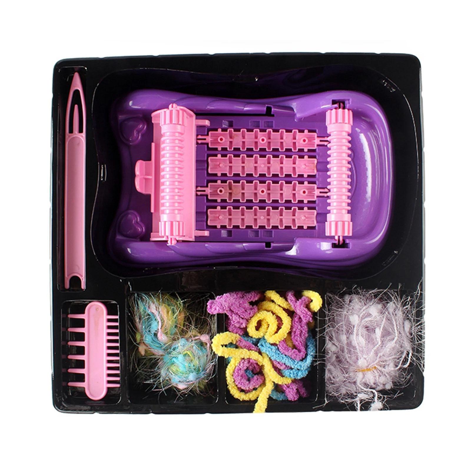 Knitting Machine Knitting Hairband Machine DIY Hand Knitting Maker for Beginners Kids Adults Girls Pretend Beauty Toy