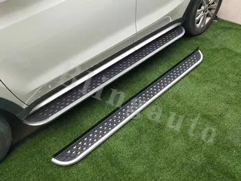 

2Pcs Fits for Lincoln MKX 2015-2018 left right running board side steps nerf bar car pedal side stairs