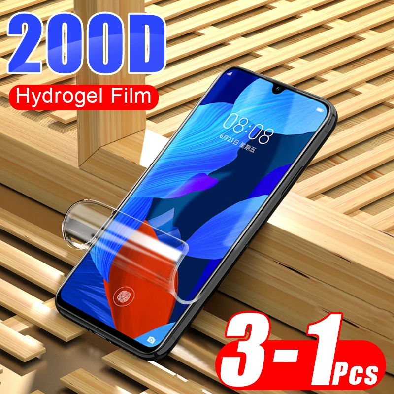3-1 шт 200D полное покрытие Гидрогелевая пленка для Xiaomi Note 10 CC9 Pro CC9E A1 A2 A3 Lite 9 SE CC9E Pocophone F1 Защитная пленка для экрана