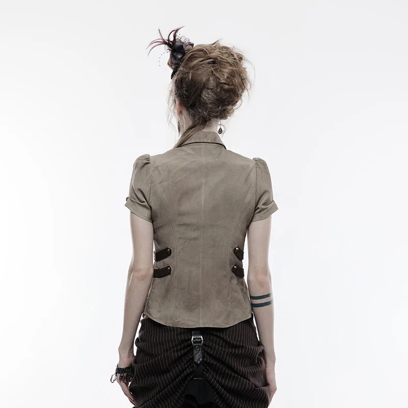 PUNK RAVE Steampunk Summer Short Sleeve Women