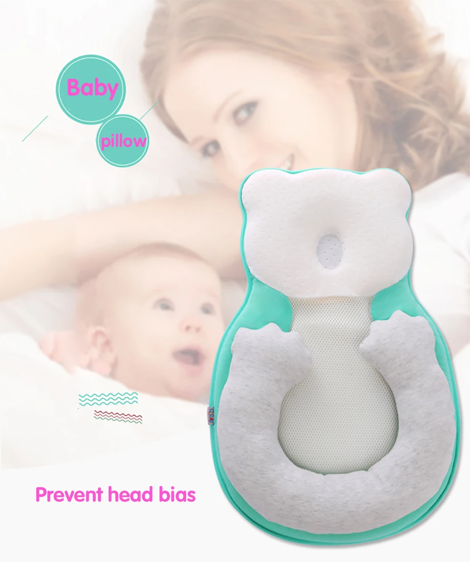 IMBABY Детские стереотипы Подушка для новорожденного младенца анти-опрокидывающийся Матрас Подушка для 0-12 месяцев детское спальное позиционирование ватный диск