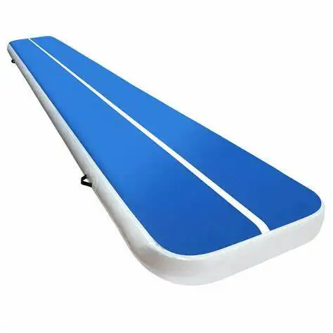

5M Free Shipping Free Pump Inflatable Airtrack Blue Color Gymnastics Mats For Training Bouncing Mat/Tumble Track Air Floor