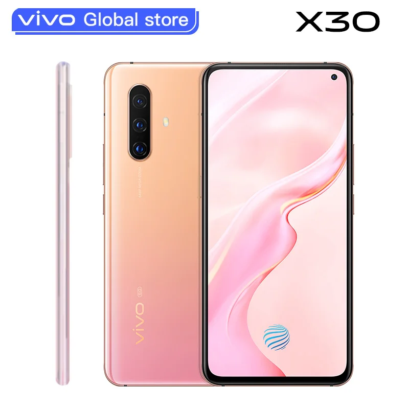 Оригинальный мобильный телефон Vivo X30 Exynos 980 на базе Android 9 0 6 44 дюйма 2400x1080 8 Гб 128 ГБ