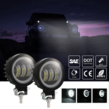 

Spot 30w 4 Inch Motorcycle Spotlight LED Dirt Bike Work Light External Square Spotlights M8617