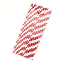 25PCS/Lot Striped Paper Straws for Baby Shower Wedding Party Kids Birthday Party Decoration Supplies Paper Drinking Straws