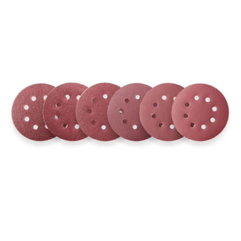 72 шт./компл. 5 дюймов 8 отверстий крюк и петля шлифование наждачной бумагой диск наждачная бумага для шлифовальная машина