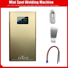 

Spot Welding Machine 10600mAh Portable Welding Machine With OLED Display 20 Gears Adjustable Spot Welding Tool For 18650 Battery
