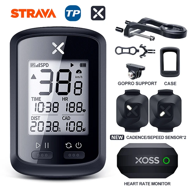 XOSS GPS Bike Computer G+ Wireless Cycling Speedometer Road  MTB Waterproof Bluetooth ANT+ Cadence Speed Cycle Bicycle Computer G PLUS Group M