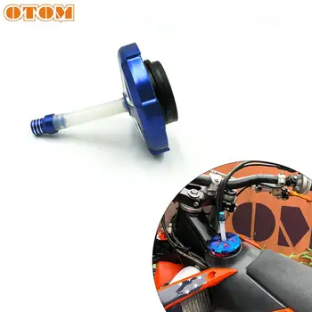 

OTOM CNC Aluminum Motorcycle Accessories Parts Gas Fuel Petrol Tank Cap Replacement Lid Dirt/Pit Bike Quad ATV Cover For KTM EXC