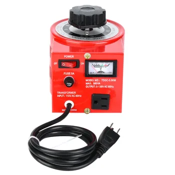 

TDGC2-0.5KM AC Voltage Regulator Output 0~130V 5A Single Phase US Plug 110V Tool