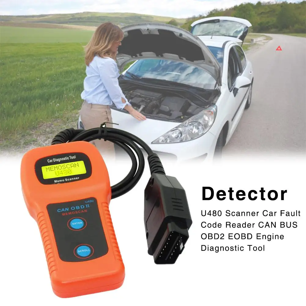 C27-U480 считыватель кодов OBD2CAN автобус Автомобильная Марка EOBD сканер неисправностей диагностическое приспособление для двигателя небольшой размер высоконадежный и точный