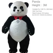 3 м надувной панда талисман костюм рекламы взрослое платье наряд с фабрики