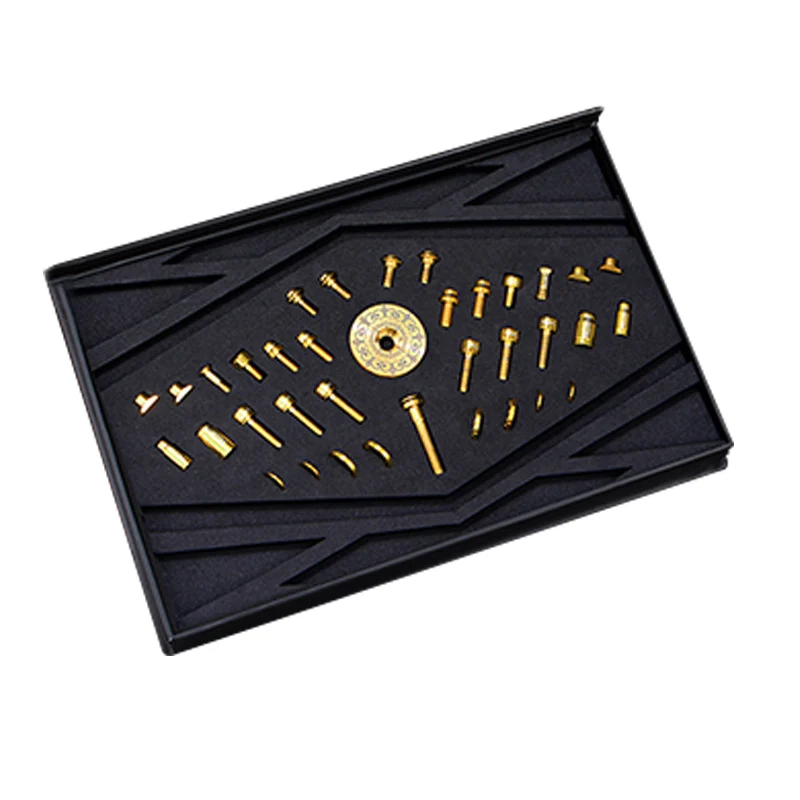 

Risk 36 Pcs Common Road Bike Bolts Unit Valve Cap/Brake Shoe/Derailleur Wire/Jockey Wheel/Stem/ Water Botter Cage Fixing Screws