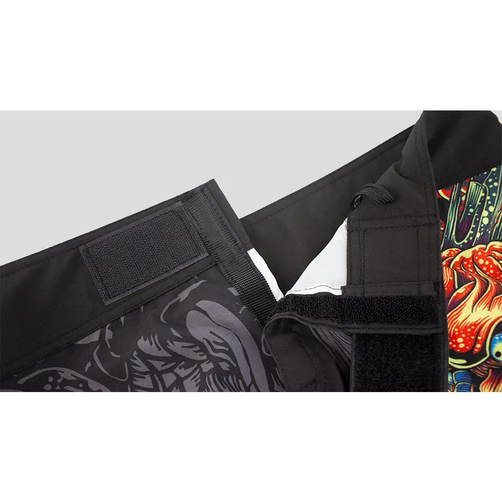 SUOTF Dragon Breathable Fighting MMA Shorts Grappling Sanda Muay Thai Clothing Kick Boxing Training Short mma shorts