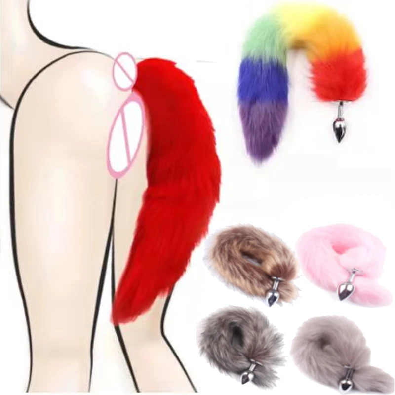 Female Fox Tail Metal Anal Plug Cosplay Slave BDSM Bondage Sex Toys For Woman Men Couples Dildo Butt SM Adults Games |