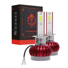 Автомобильный головной светильник H7 светодиодный H4 светодиодный H11 светодиодный 6500K 6000LM 9006 H1 9005 лампы автомобильная Противо-Туманная Светильник лампы 12V 2 шт./компл